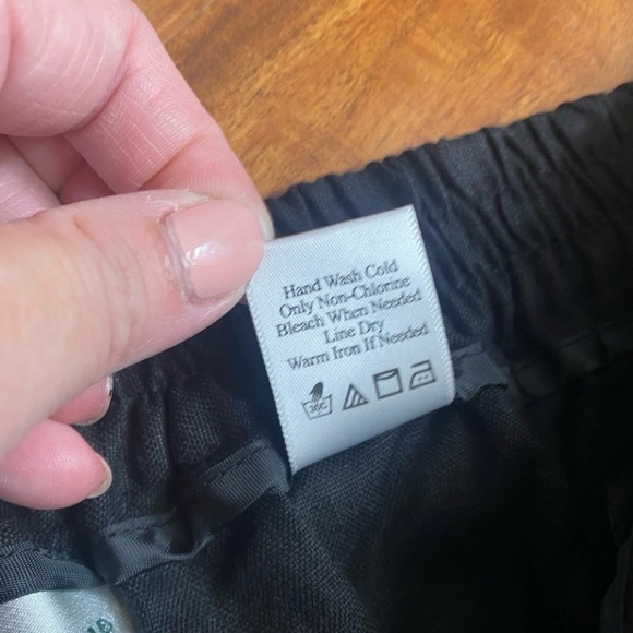 NWT New Coldwater Creek Women's Black Linen Wide Leg Brooke Classic Pant Size 1X - Picture 12 of 16